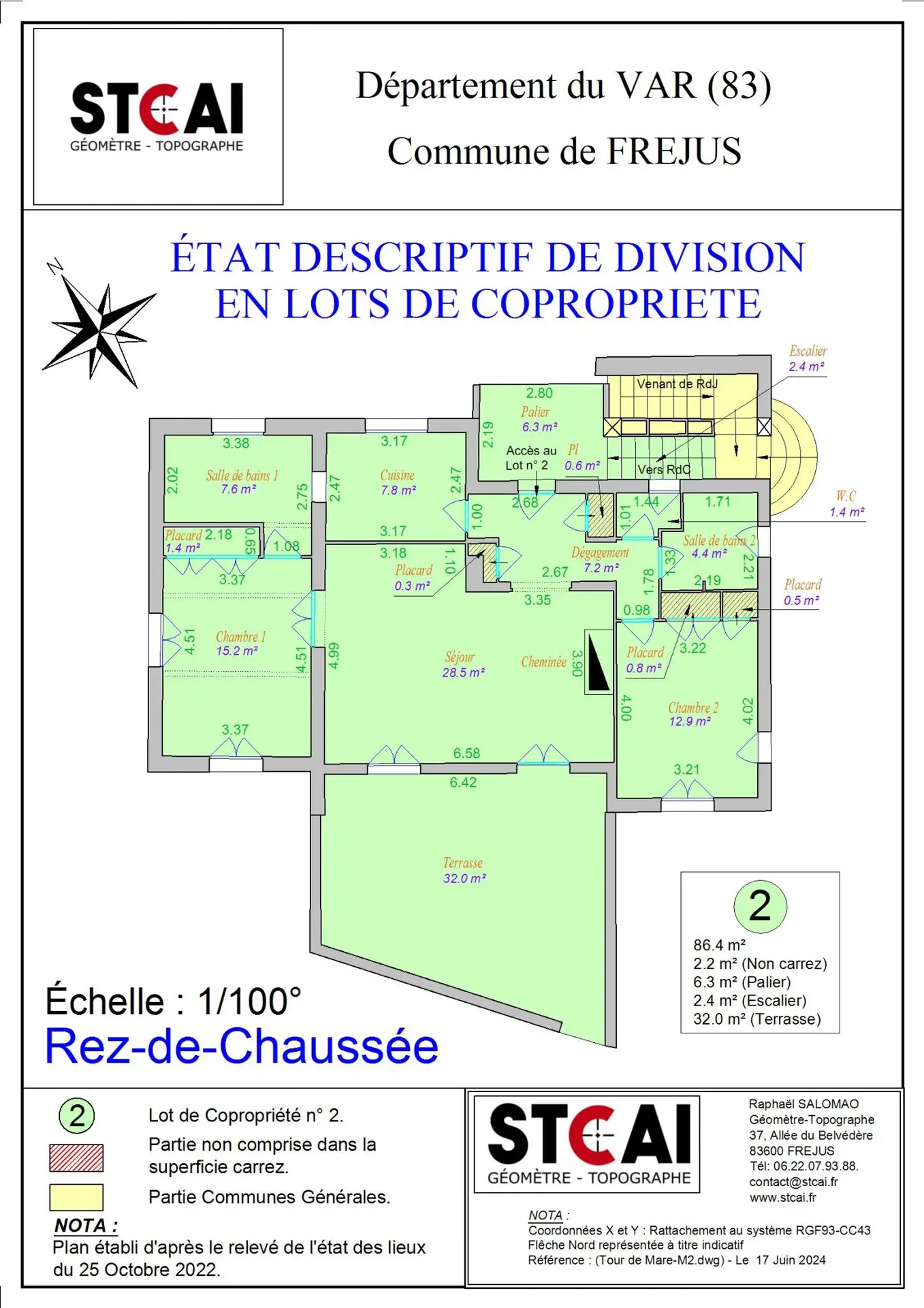 Plan Rez-de-Chaussée - 17/06/2024