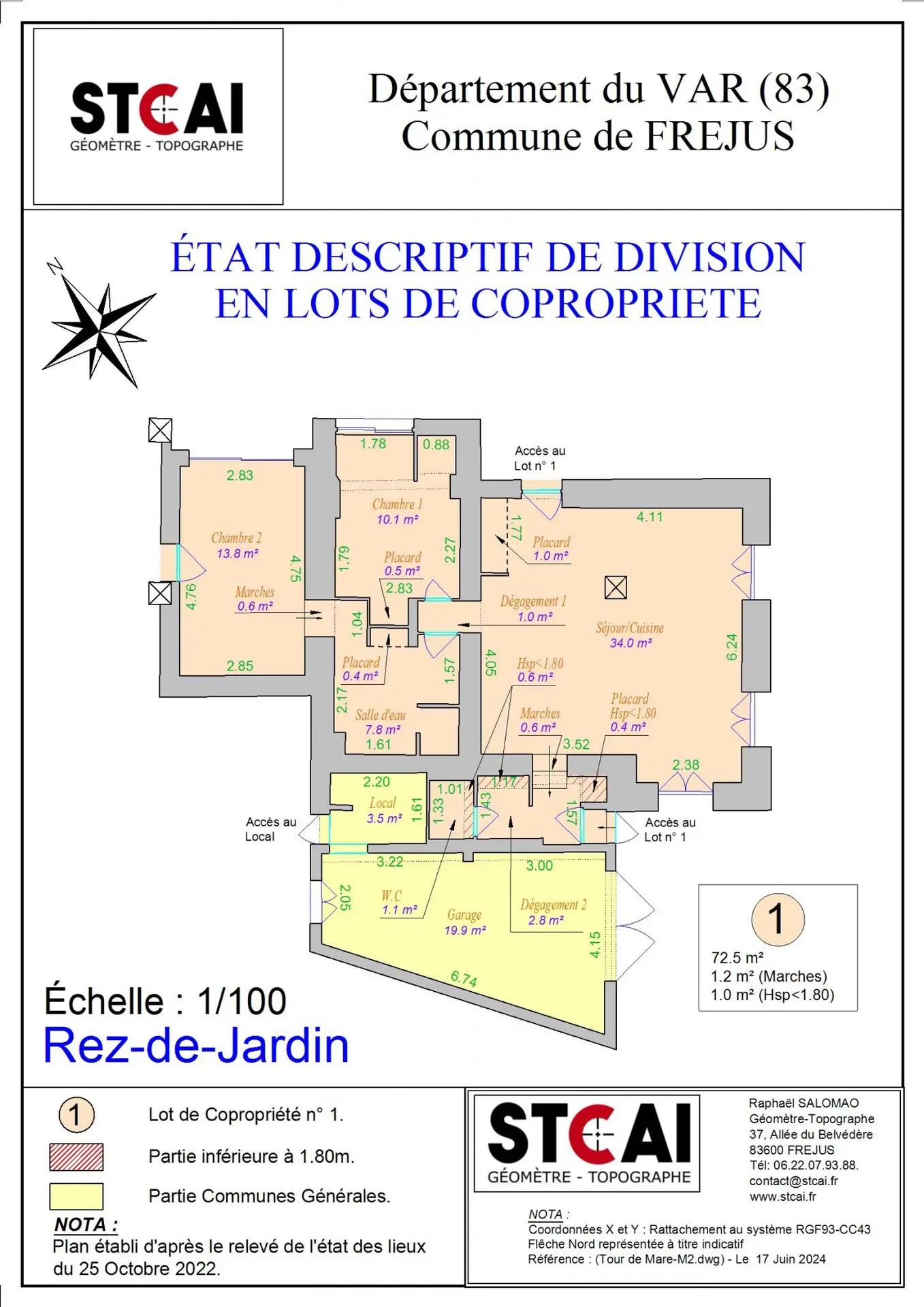 Plan Rez-de-Jardin - 17/06/2024